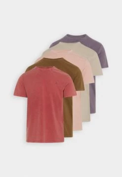 Pier One 5 Pack - T-Shirt Basic - Off-White/Lilac/Light Red -Pier One 157be7693cf04021812e84a3c933c25e