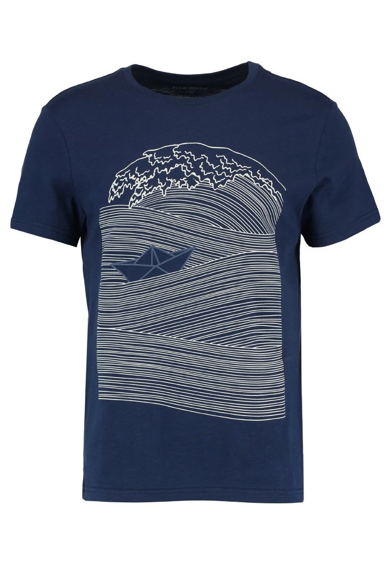 T-Shirt Print - Dark Blue/White Pier One T-Shirt Print - Dark Blue/White -Pier One 4cc9341a476c4defa398ea435414ecfc