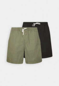 Pier One 2 Pack - Shorts - Olive/Black 6 Pier One 2 Pack - Shorts - Olive/Black -Pier One 8f4f659af78442c185d8dbca74fb1591