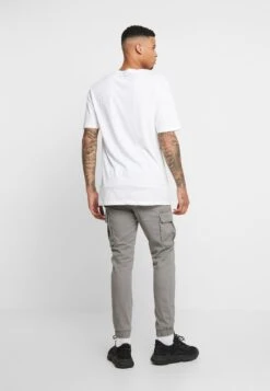 Pier One Cuffed Skinny Trouser- Cargobroek - Grey -Pier One 9d4e6bf8b9ac4923a799192944740274