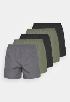 Pier One 5 Pack - Boxershort - Black/Khaki/Dark Grey 6 Pier One 5 Pack - Boxershort - Black/Khaki/Dark Grey -Pier One aabf1b6cd2d84a338064454393e5f372