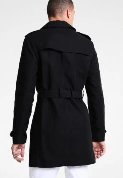 Pier One Trenchcoat - Black 4 Pier One Trenchcoat - Black -Pier One b5078c2122bd4e41a79beda6055dff80
