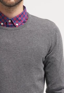 Pier One Basic Crewneck - Trui - Dark Grey Melange -Pier One c1b29baf2944429ea88183988b30aa5a