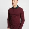 Pier One Muscle Fit - Poloshirt - Bordeaux -Pier One e02219a0f1054fb4b28f46862d5a9243