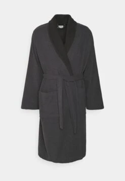 Pier One Shawl Towel Bathrobe - Badjas - Dark Grey -Pier One fc899b7e716e4af0a060b8230c31bf9e